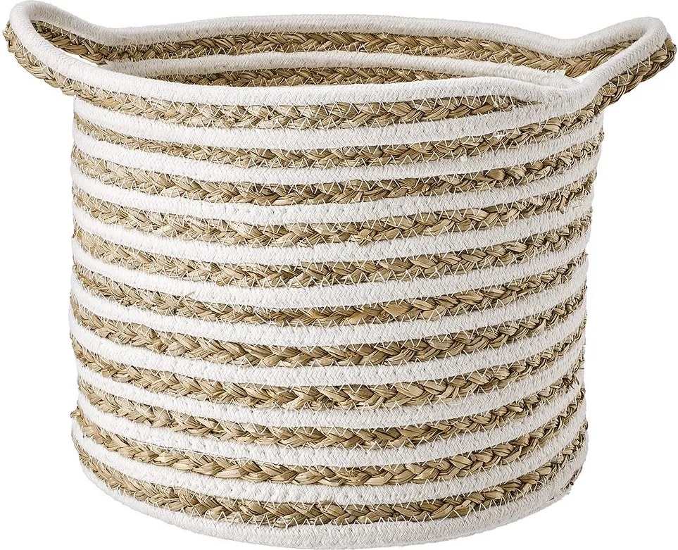 COTTON BRAID kosár csíkos, Ø 26cm