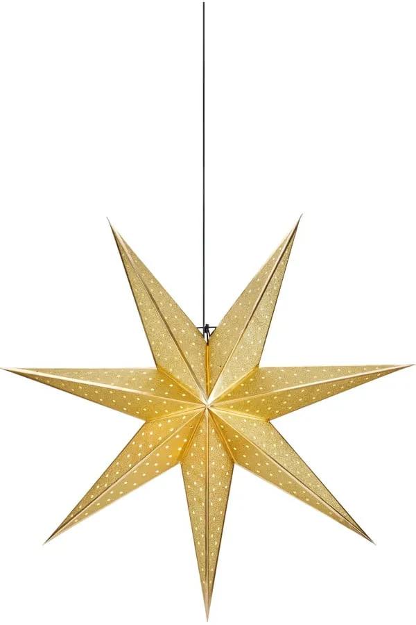 Glitter aranyszínű karácsonyi függő fénydekoráció, hosszúság 75 cm - Markslöjd