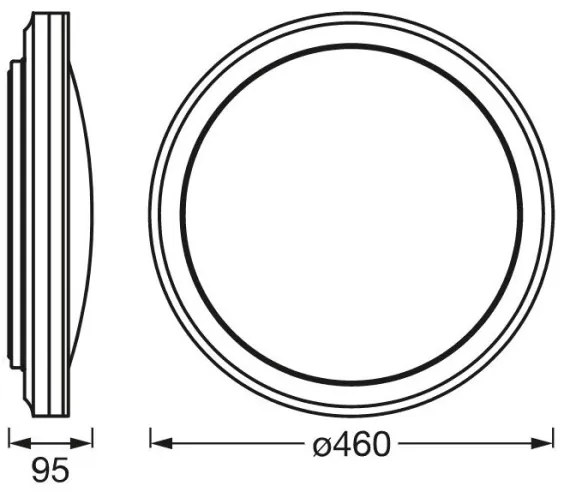 Ledvance -LED RGBW Dimmelhető mennyezeti lámpa SMART+ CIRCLE LED/28W/230V Wi-Fi