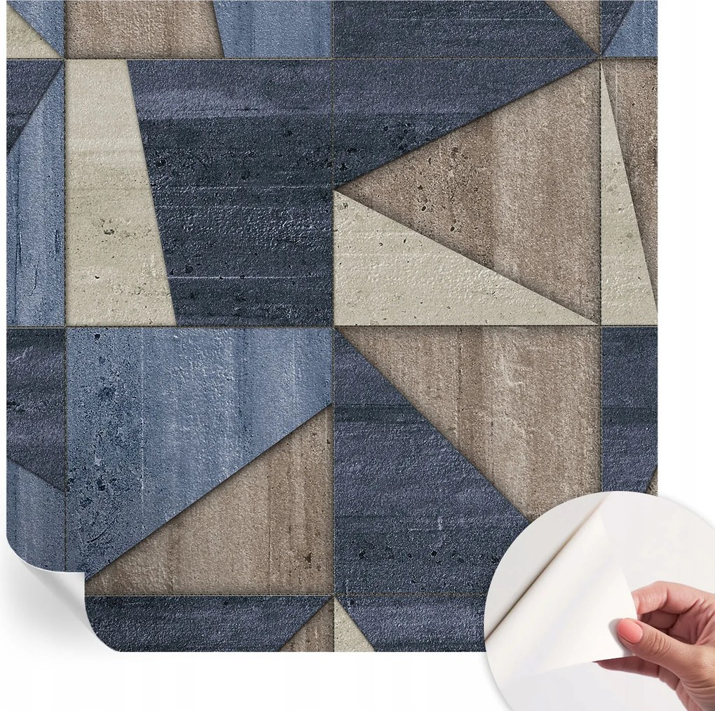 Öntapadós tapéta Divatos 3D fali ragasztó Geometrikus minták 250x250