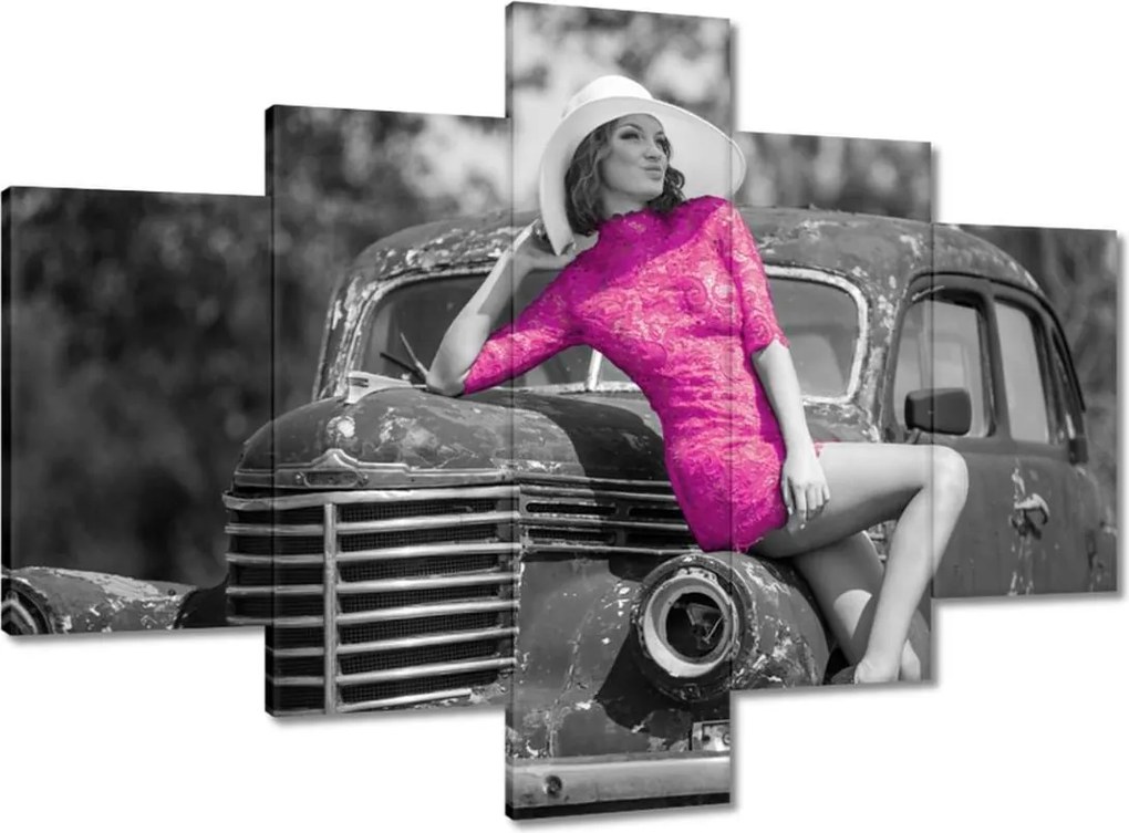 Vászonkép 100x70 Ruhában a törmeléken