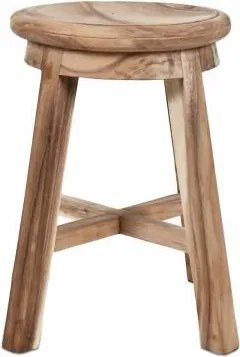 DIVERO Kerti szék masszív SUAR fa 33 x 49 cm