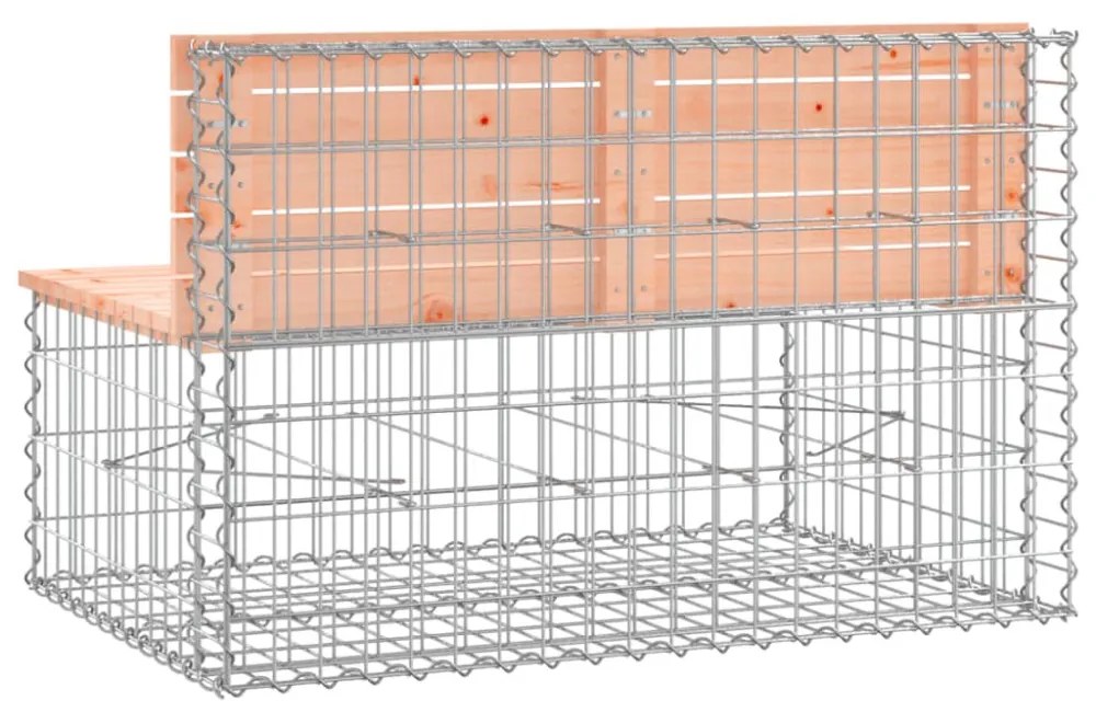 tömör duglászfenyő gabion kerti pad 103x70x65 cm