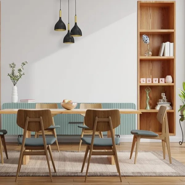 Csillár zsinóron NOAK 3xE27/15W/230V fekete/arany