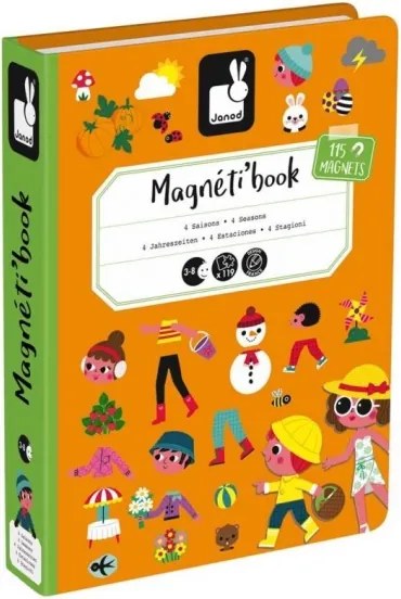 Janod - MAGNETIBOOK mágneses interaktív készlet évszakokkal