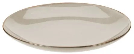 Glaze kőagyag lapostányér, átmérő 27,8 cm, bézs