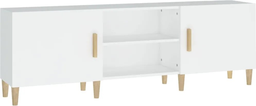 vidaXL fehér szerelt fa TV-szekrény 150 x 30 x 50 cm