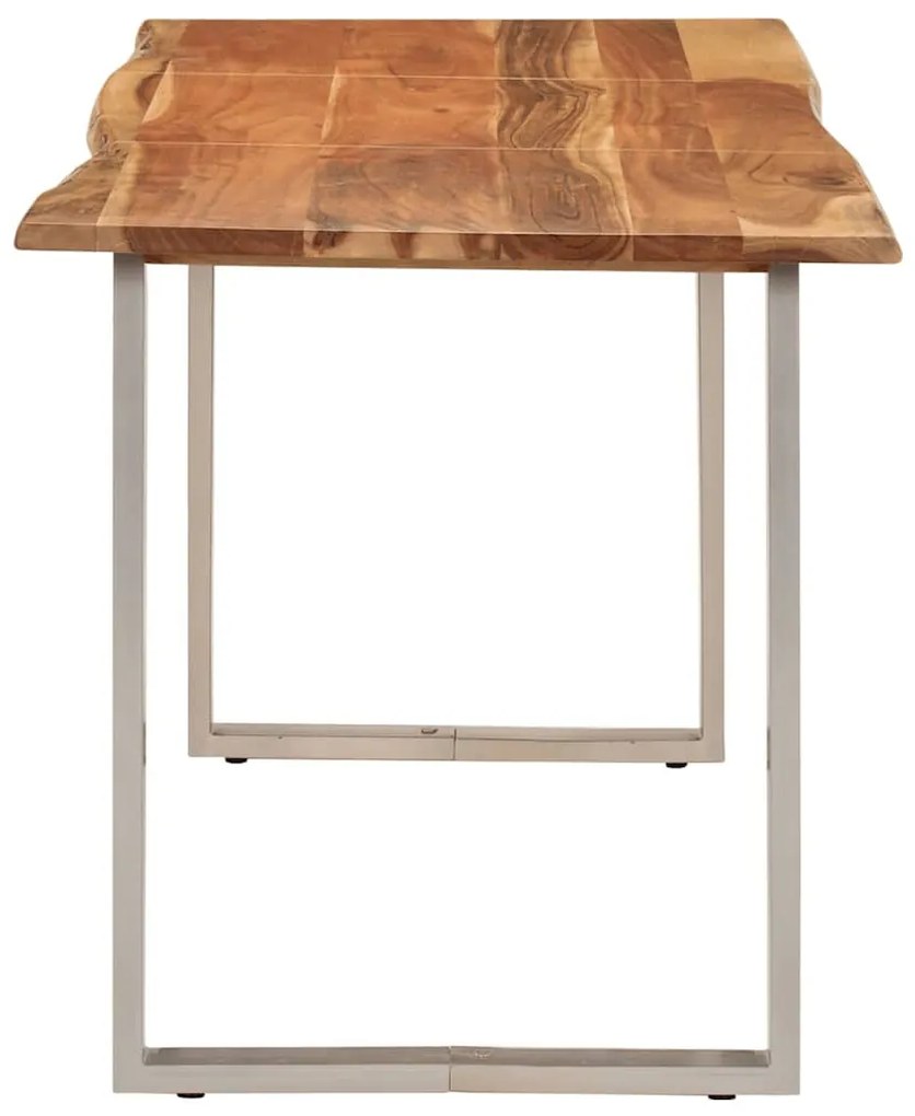 Tömör akácfa étkezőasztal 140 x 70 x 76 cm
