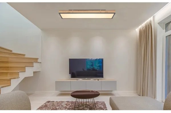 Globo 416080WD5-CCT - LED Dimmelhető mennyezeti lámpa DORO LED/36W/230V 2700-6500K + távirányító barna