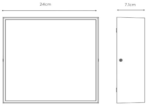 Lucide 27816/10/29 - LED Fürdőszobai mennyezeti lámpa ROXANE LED/12W/230V IP54