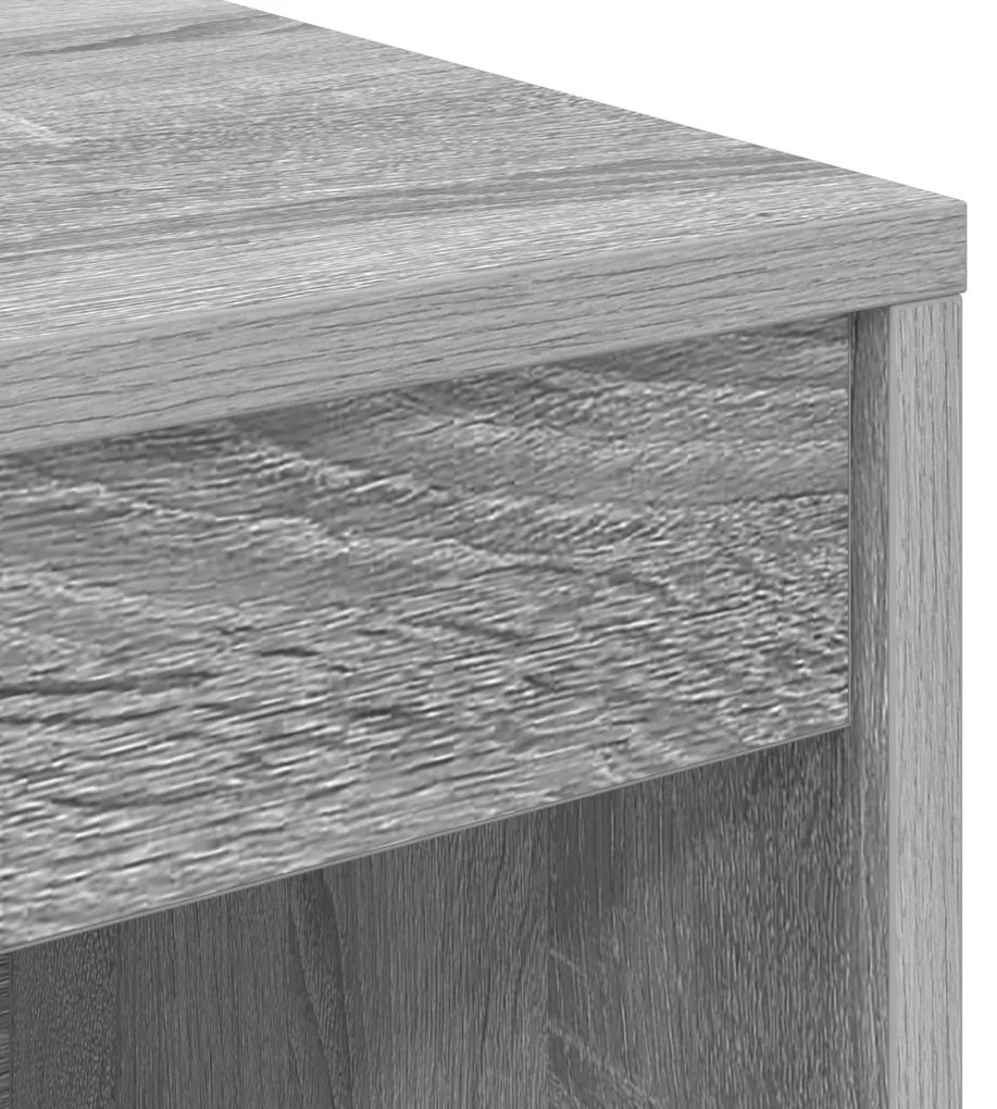 vidaXL Íróasztal Szürke Sonoma Mérnöki fa 90 x 40 x 76 cm Íróasztal