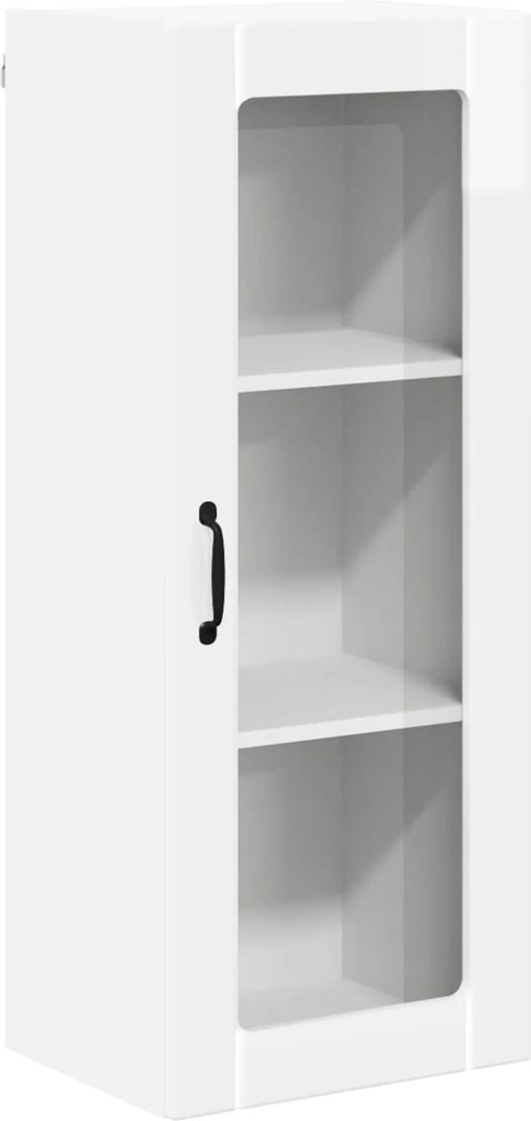 vidaXL Konyhaszekrény Magas Fényű Fehér 40 x 31 x 100 cm Faanyag