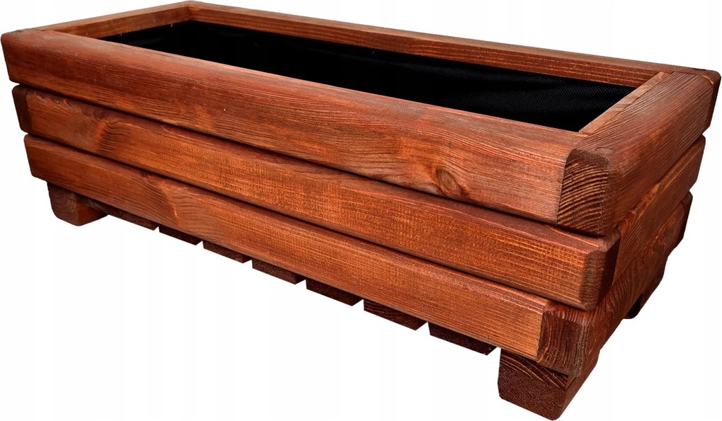 Fa Kerti Virágtartó Bársony 60/25/20 Mahagóni Fenyő Impregnált