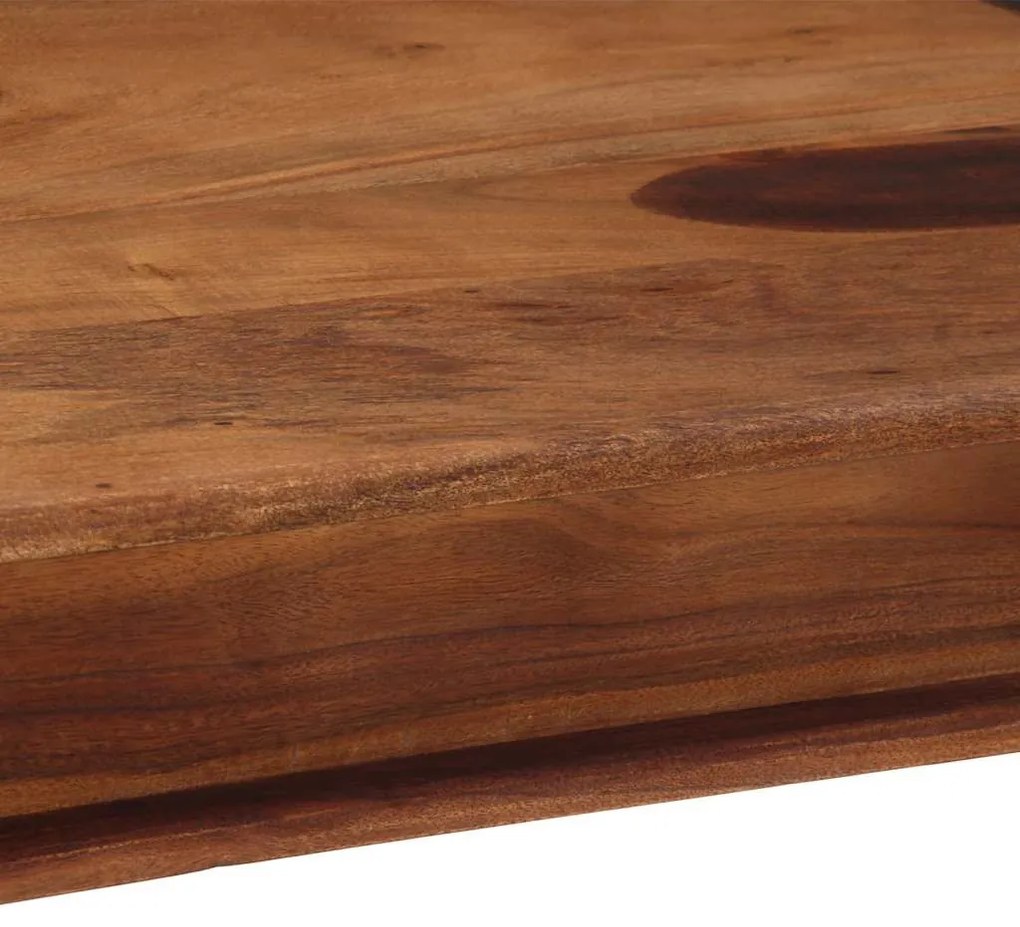 vidaXL étkezőasztal 120x60x77 cm tömörfa akácfa