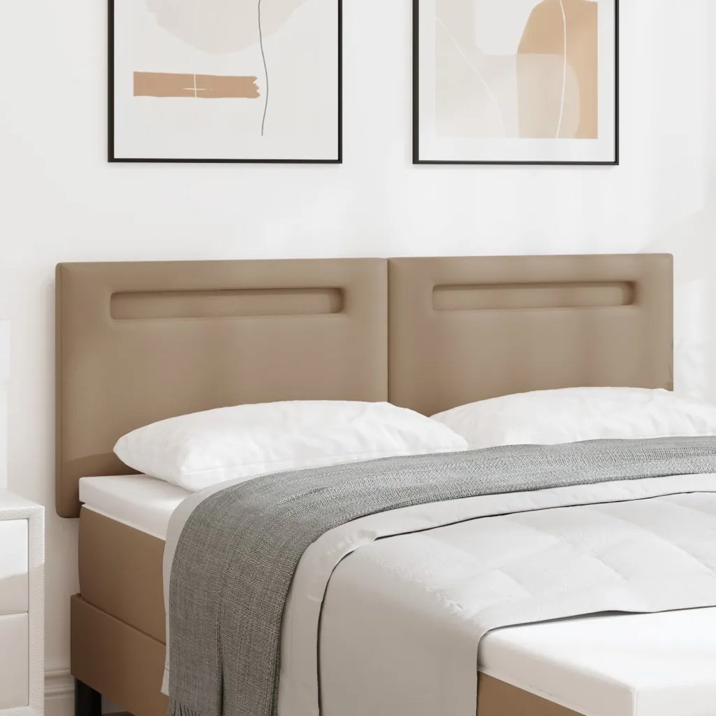 Fejtámla Egyszerű Design Kávébarna 140 cm Műbőr
