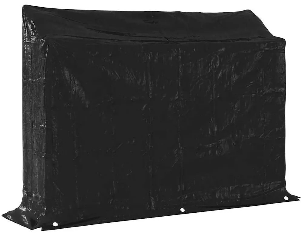 Tűzifa állvány esővédővel 151x40,5x110,5 cm horganyzott acél