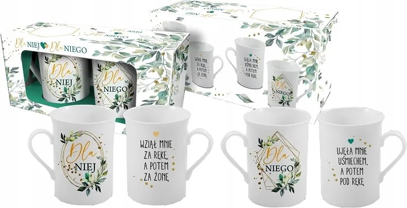 Bögrék Férj És Feleség 290 ML Bögre Szett Feleségnek Esküvői Ajándék