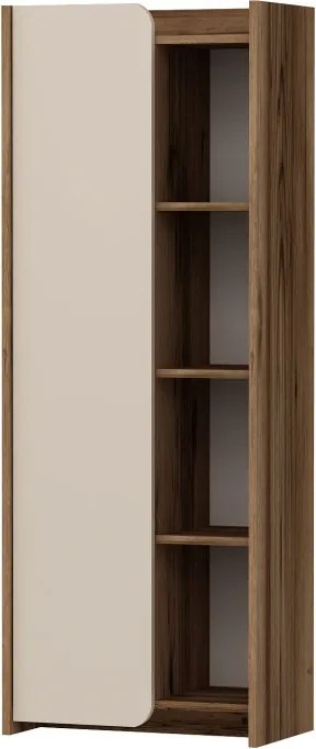 Suave könyvespolc, dió-bézs, 60 cm
