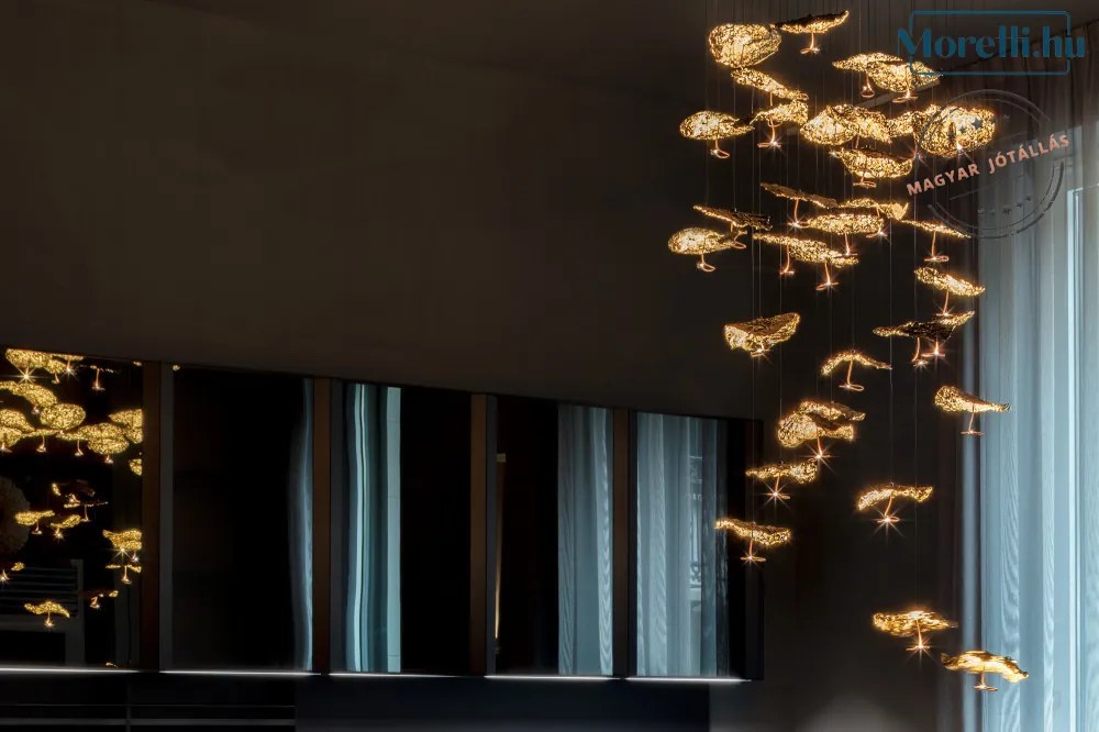 CATELLANI & SMITH CGM35CLVO GOLD MOON Modern Csillár LED IP20