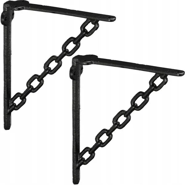 2 db-os polcszög készlet öntöttvas lánccal Gr157