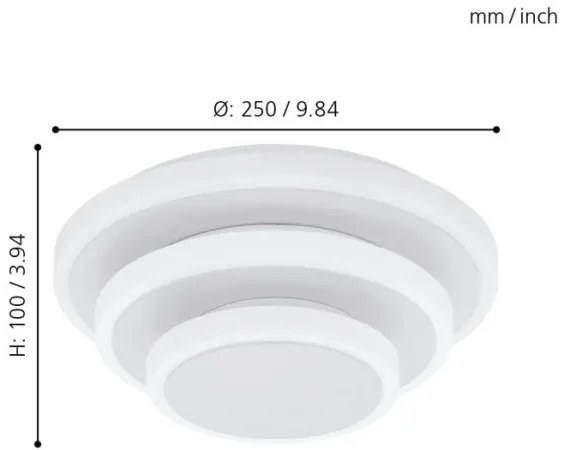 Eglo 98676 - LED Mennyezeti lámpa ELGVERO LED/11,4W/230V + LED/8,6W + LED/5,4W