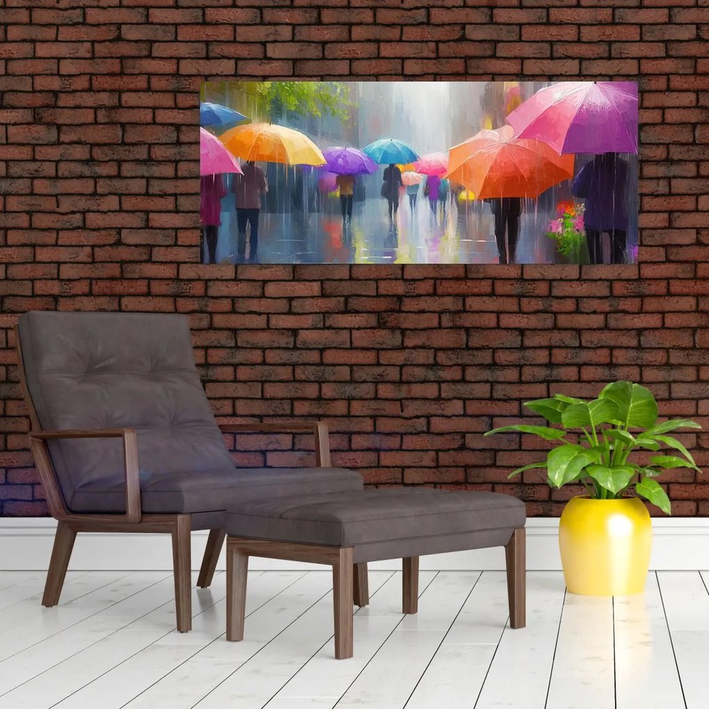 Kép - Esős nap (120x50 cm)