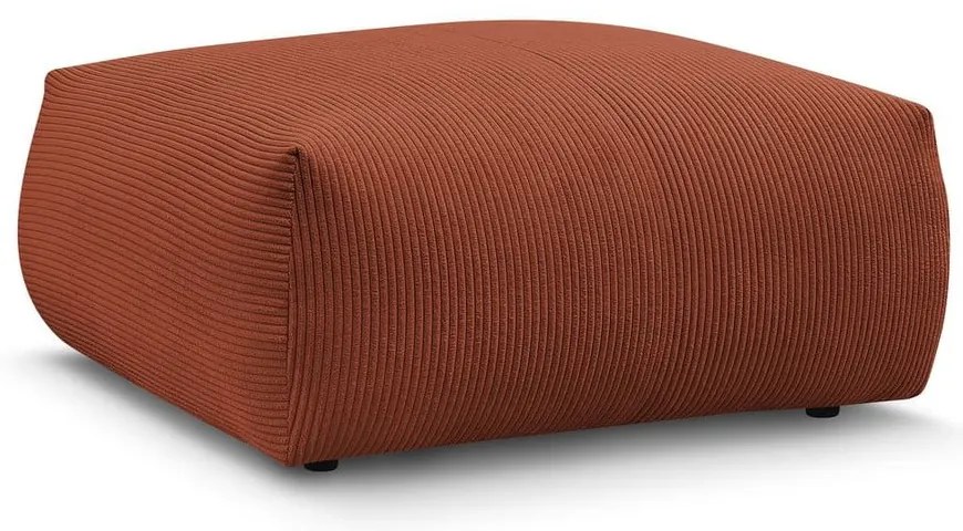 Téglavörös kordbársony lábtartó Voltaire – Bobochic Paris