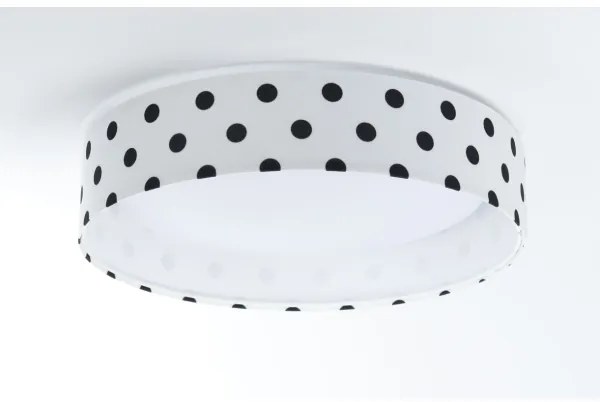 LED mennyezeti lámpa GALAXY KIDS LED/24W/230V pöttyös fehér/fekete