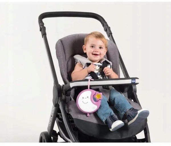 Chicco - Kiságyó forgó dallammal 3in1 NEXT2DREAMS 3xAA rózsaszín