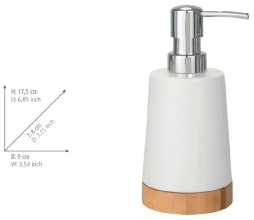 Bamboo szappanadagoló, 330 ml - Wenko