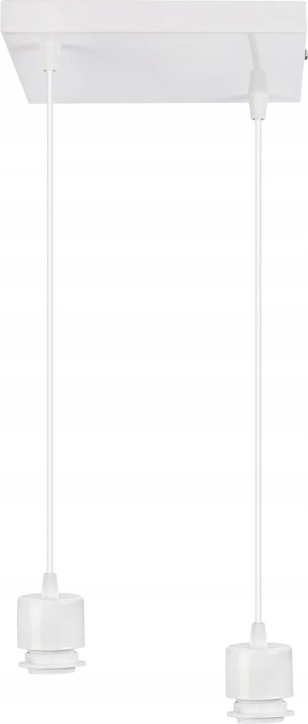 Alap Mennyezeti Lámpa Függeszték Túlnyúlás Loft Fém 2X E27 Lámpabúra