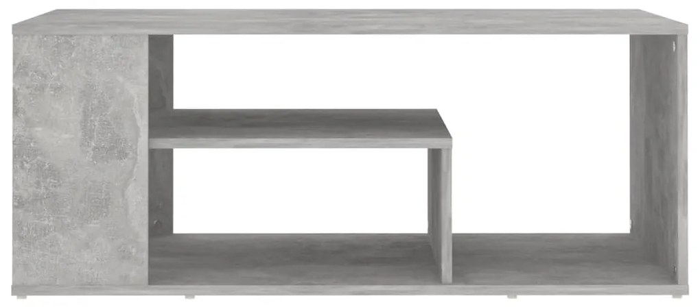 Betonszürke szerelt fa dohányzóasztal 100 x 50 x 40 cm