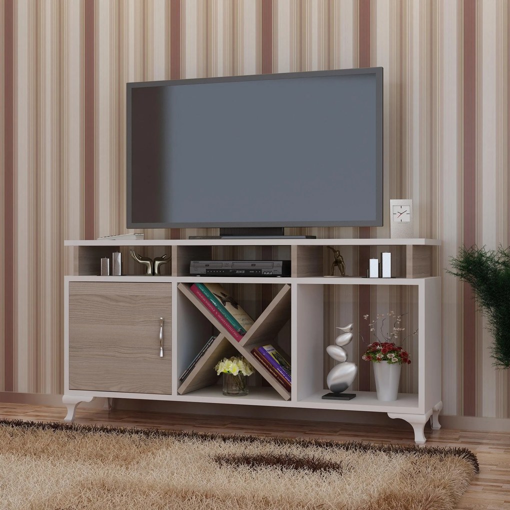 TV szekrény Ay - White, Cordoba
