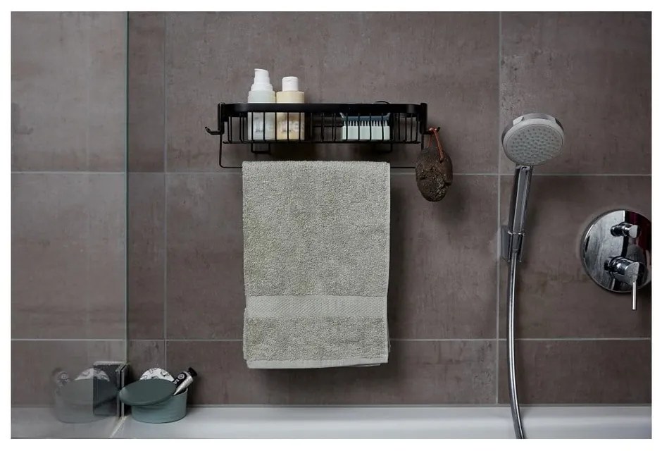 Classic Plus fekete falipolc - Wenko