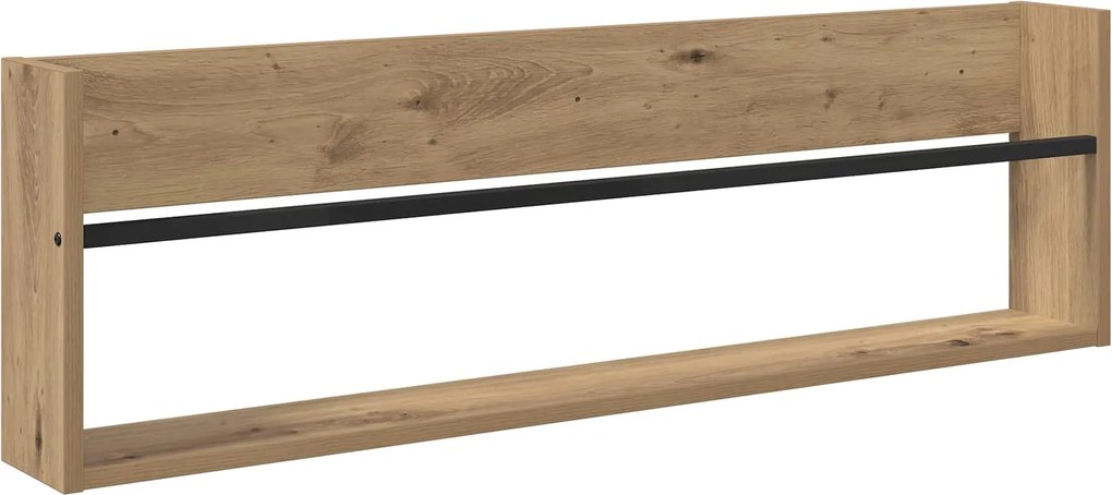 vidaXL Magazin állvány Artisan tölgy 100 x 12 x 30 cm Faanyag