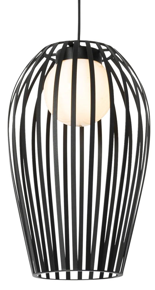 Design lógólámpa fekete opállal - Angela