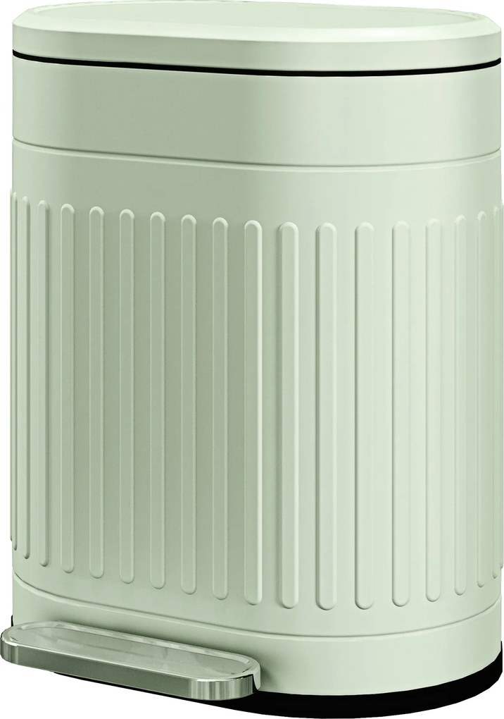 HOMCOM 20 L lépős szemetes fedéllel és lábpedállal — kivehető belső vödör, lassan csukódó — zöld, 36,5 x 31,2 x 45 cm | Aosom