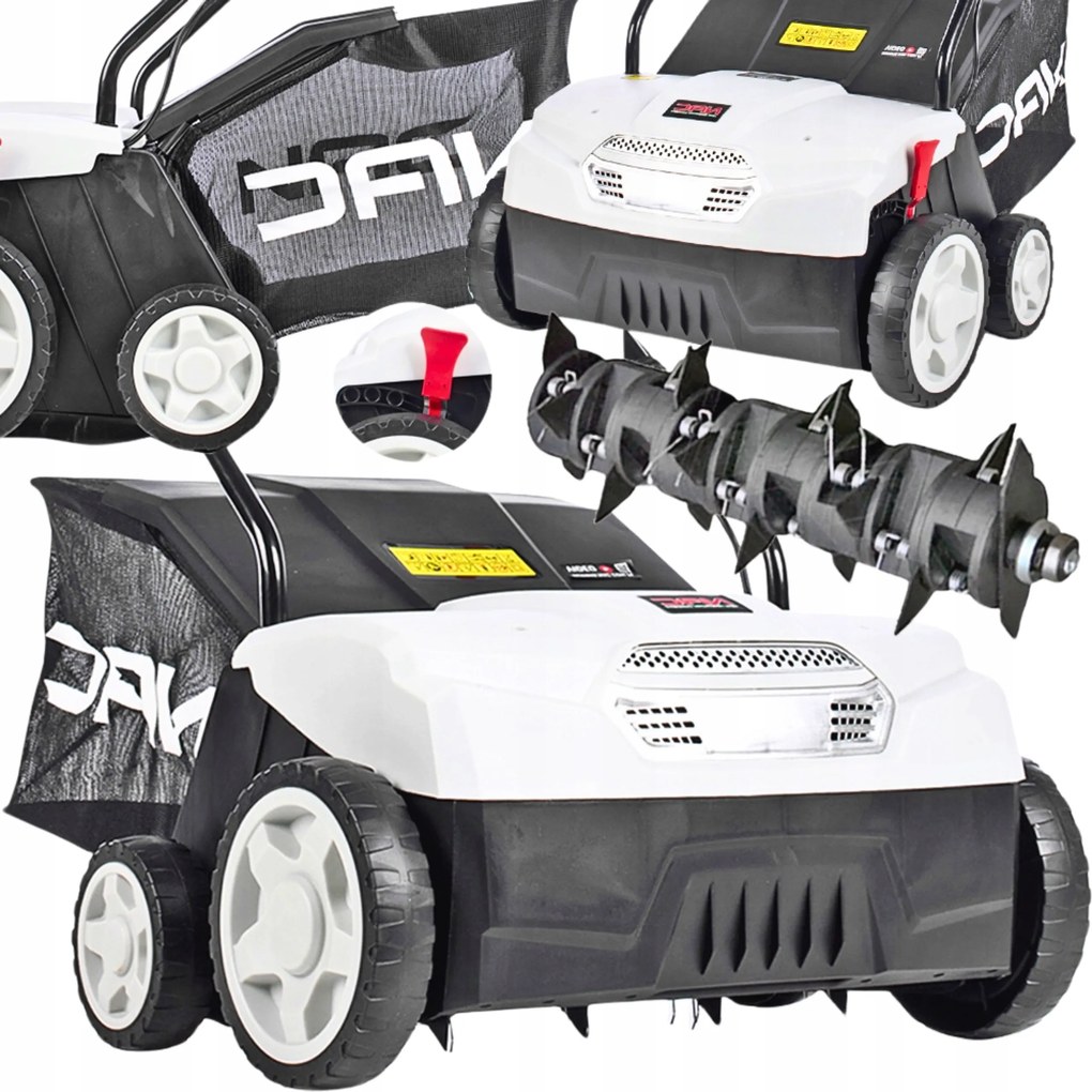 Aerator Elektromos Areator Talajlazító Gyepszellőztetés 1400W kosárral 3az1ben 32 cm