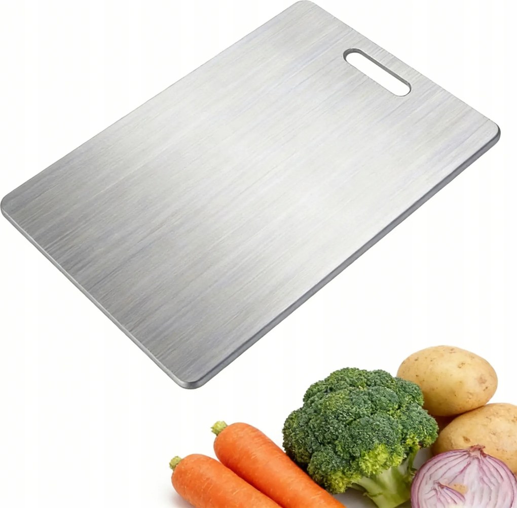 Titánium Vágódeszka Rozsdamentes Acél Vágódeszka 29 x 20cm Home&amp;picnic