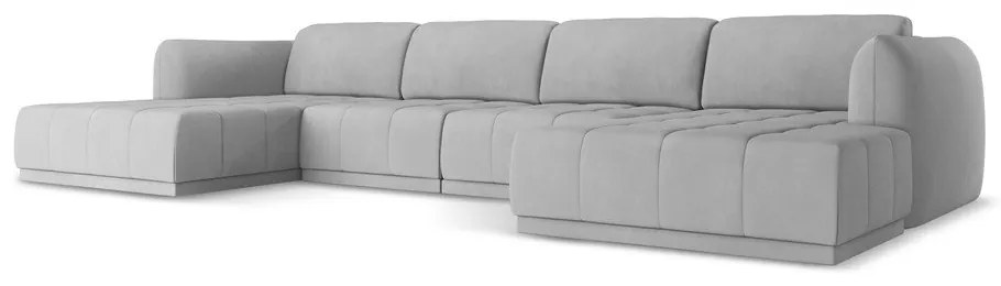 Világosszürke sarokkanapé Hoku – Makamii