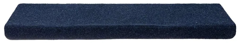 öntapadós lépcsőszőnyegek 30 db 65 x 21 x 4 cm sötétkék téglalap alakú széllel