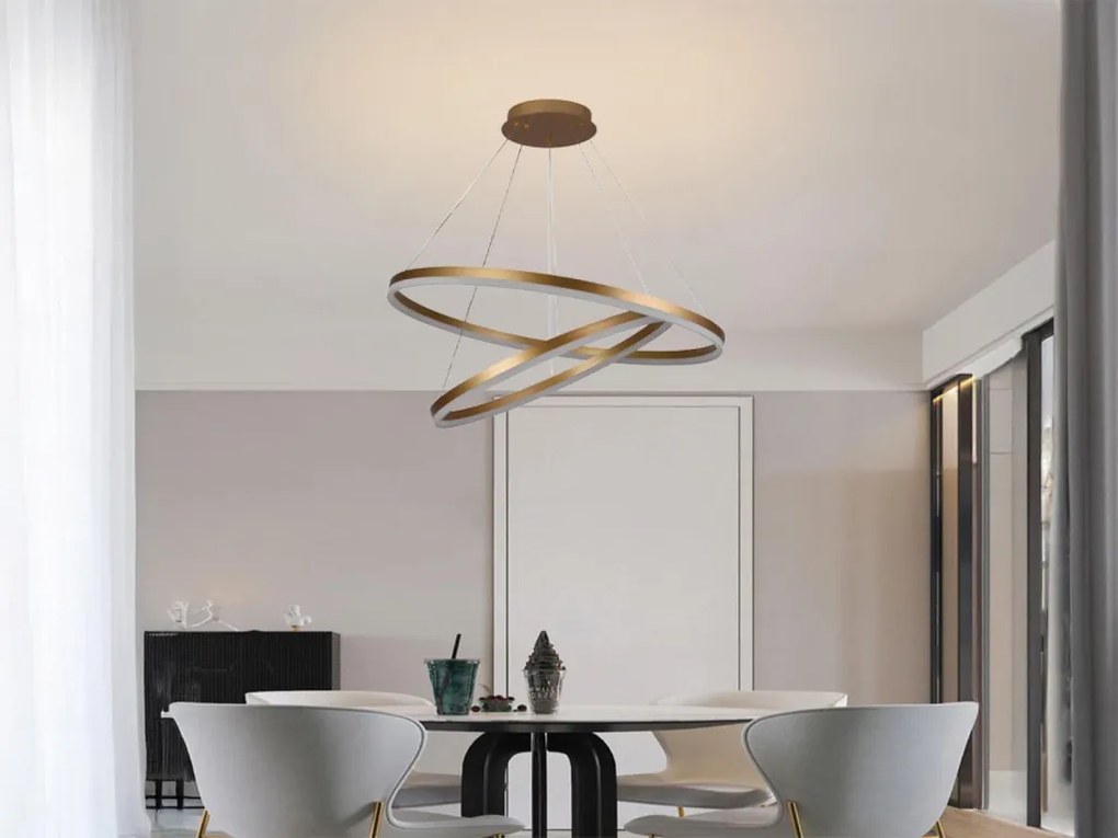 NEDES J4311-G Modern Led Függesztett Lámpa IP20