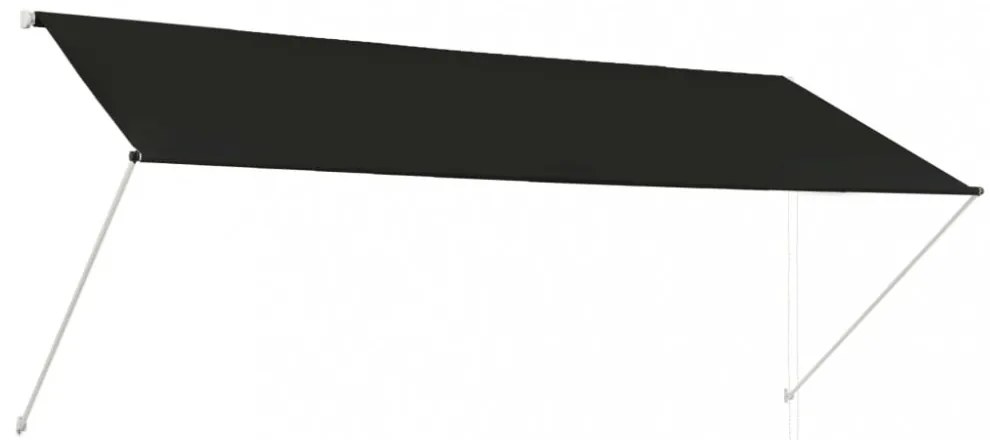 feltekerhető antracitszürke napellenző 300 x 150 cm