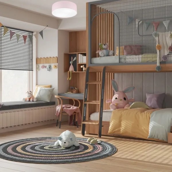 Mennyezeti lámpa SIRJA PASTEL 2xE27/60W/230V átm. 45 cm rózsaszín