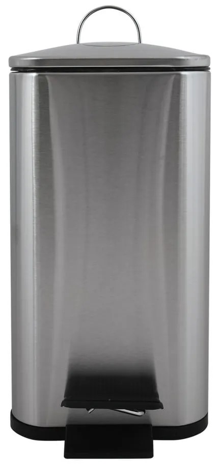 Matt ezüstszínű acél pedálos szemetes 5 l Erik – Spirella