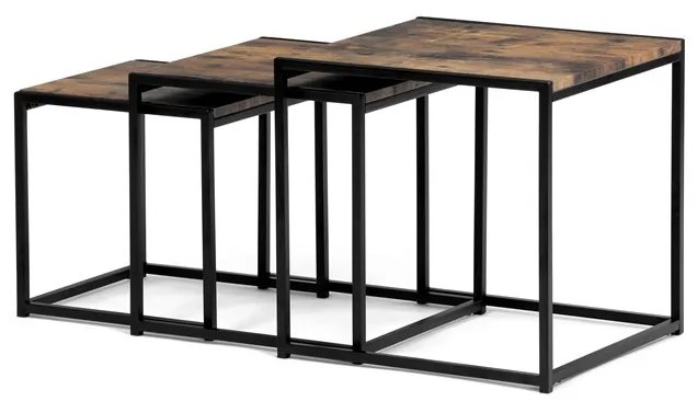 Dohányzóasztal 45×45 cm, MDF, Old Wood. AF-3003 OLW