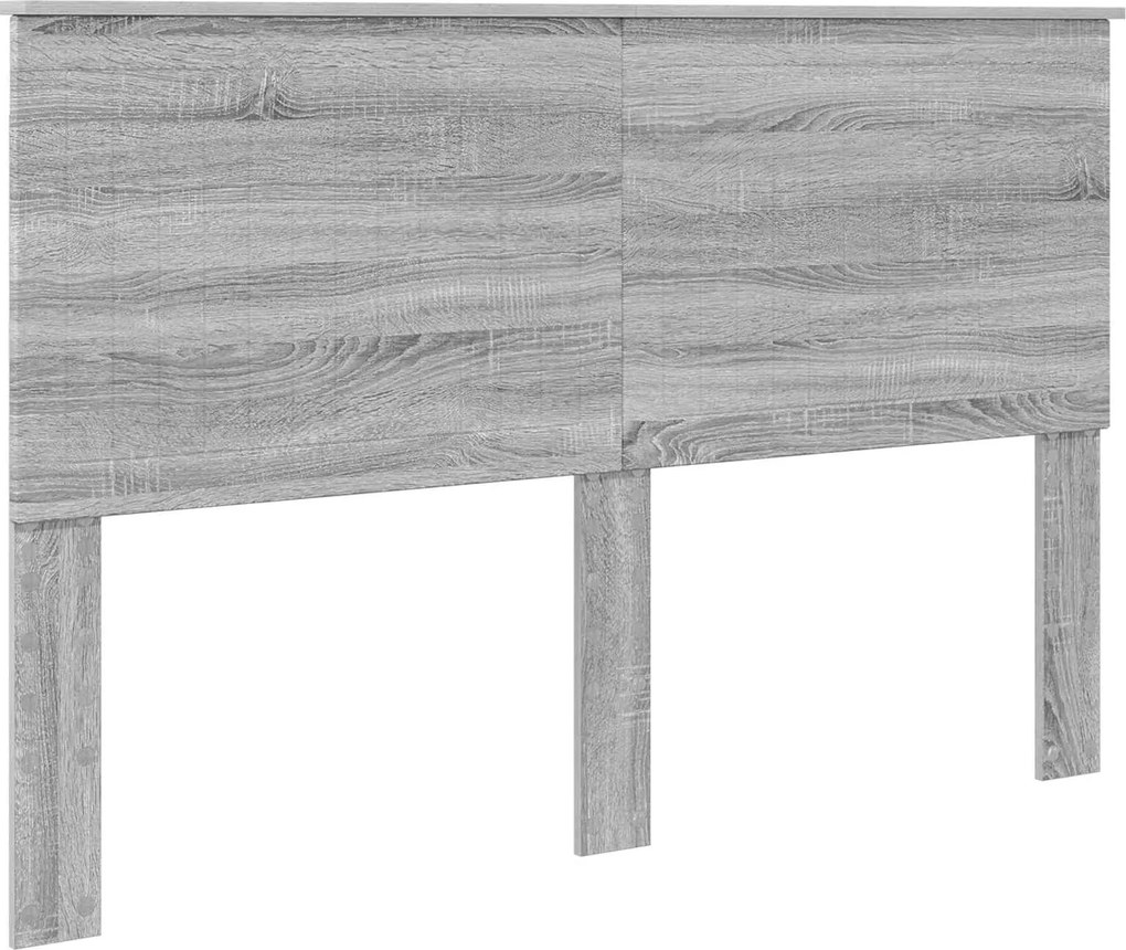 vidaXL Fejtámla fejtámlával Szürke Sonoma 150 cm Faanyag