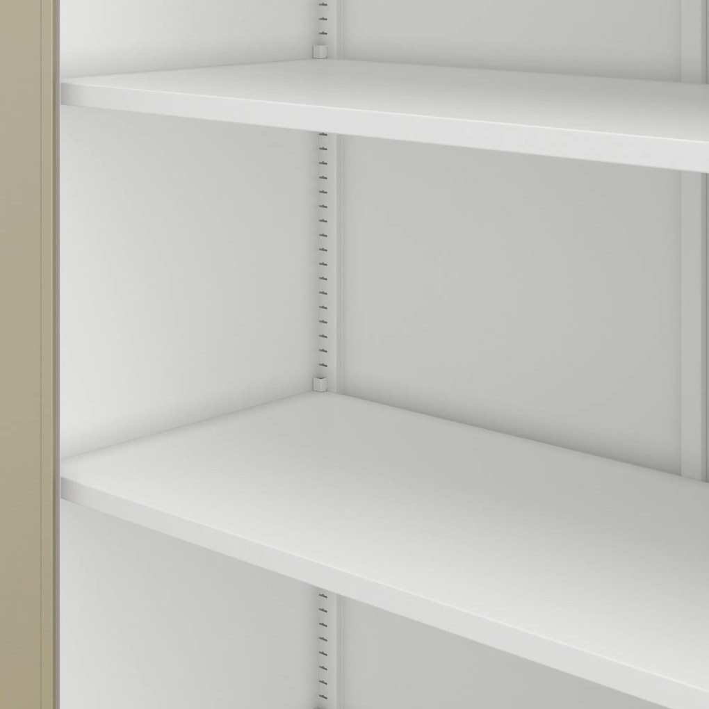 Szekrény KEVIN, 900 x 1400 x 400 mm, Eco Design: fehér/ sonoma tölgy