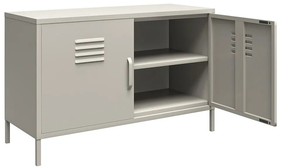 Krémszínű fém szekrény 100x64 cm Bradford – Støraa