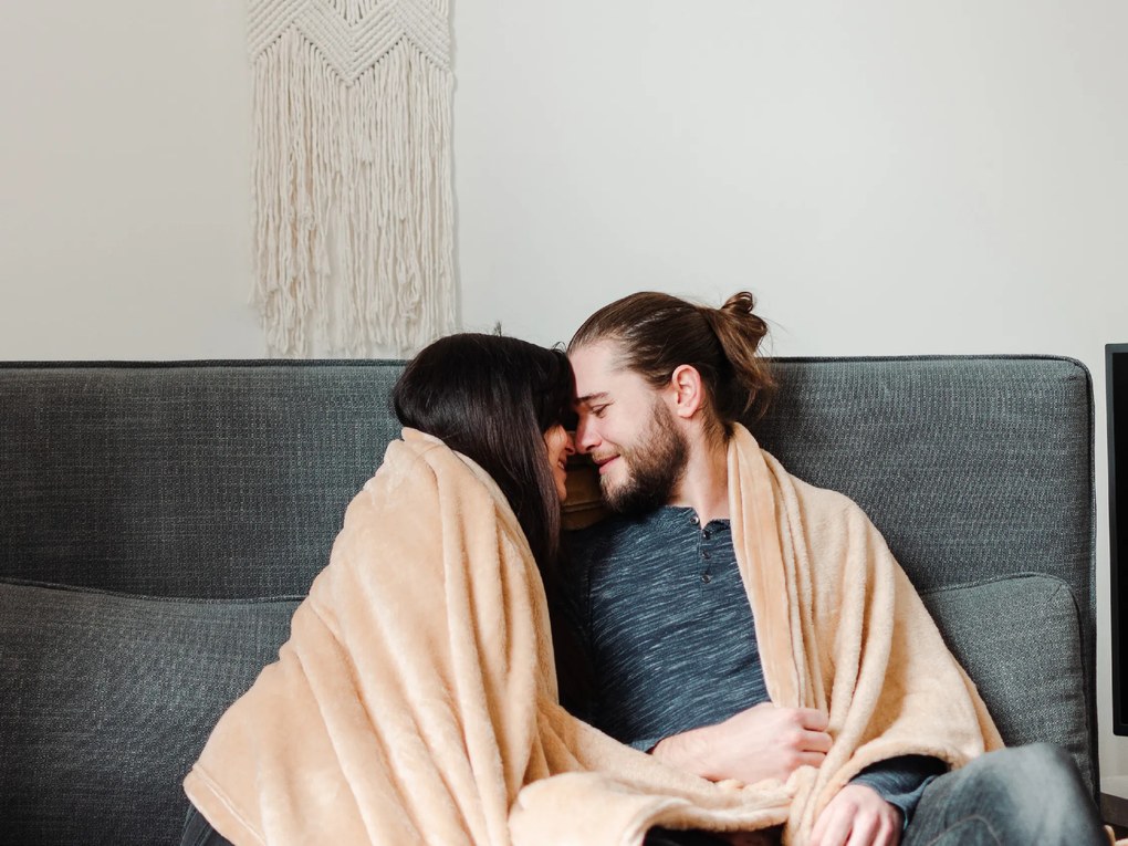 Mikroszálas pléd 200x230 cm bézs